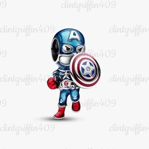 Pandora Marvel The Avengers Captain America Charm